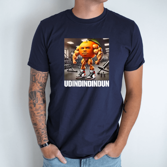 Unisex marškinėliai su spauda „Udindindindun“