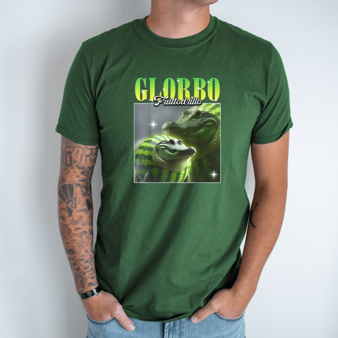 Unisex marškinėliai su spauda „Glorbo fruttodrillo Family edition“ - Image 5