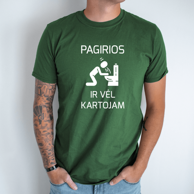 Unisex marškinėliai su spauda „Pagirios“ - Image 7