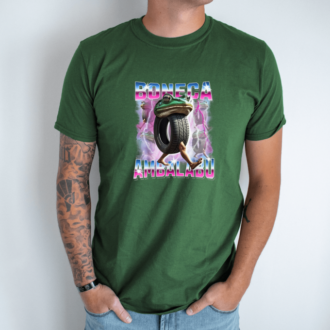 Unisex marškinėliai su spauda „Boneca Ambalabu Disko Vizija “ - Image 5