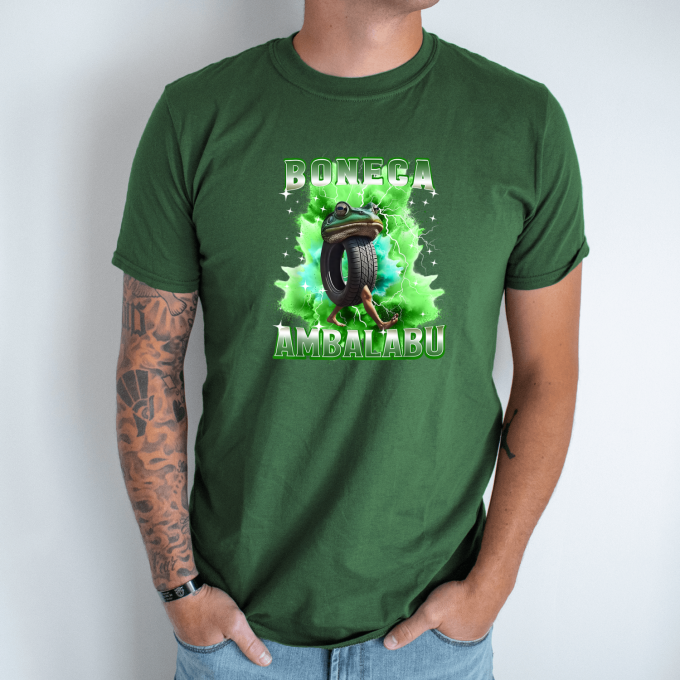 Unisex marškinėliai su spauda „Boneca Ambalabu Disko Žaibas “ - Image 5