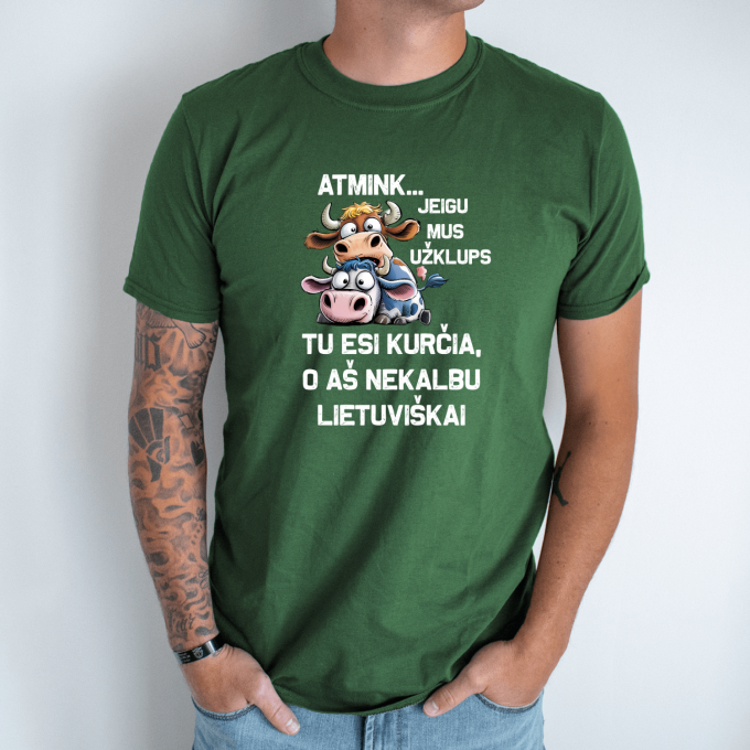 Unisex marškinėliai su spauda „Jeigu mus užklups“ - Image 7