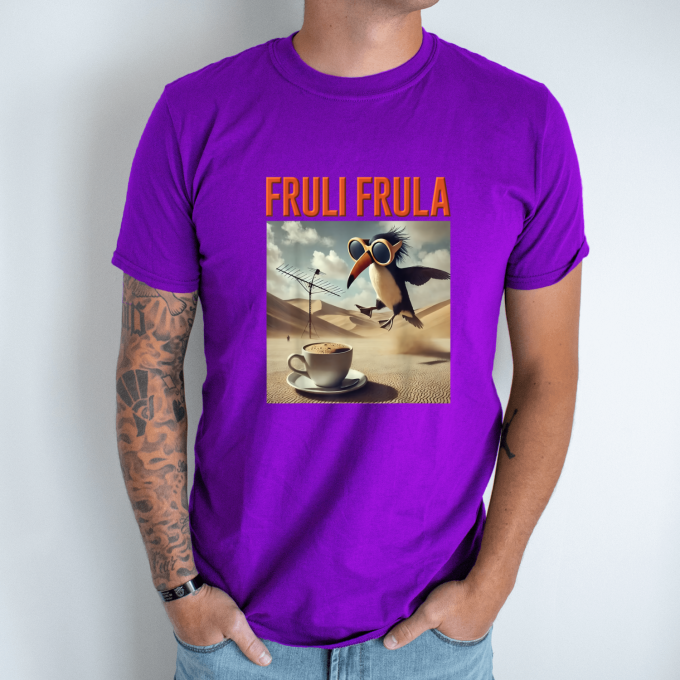 Unisex marškinėliai su spauda „Fruli Frula“ - Image 4
