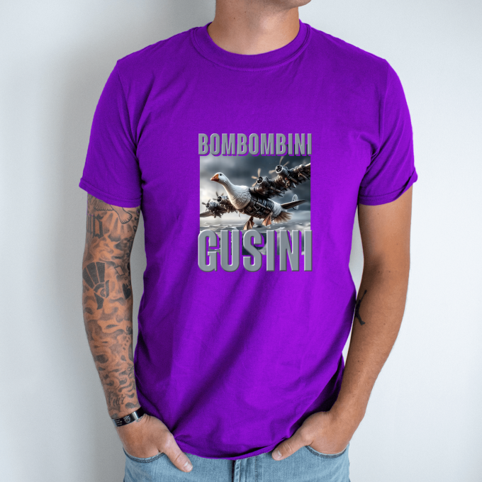 Unisex marškinėliai su spauda „Bombombini Gusini“ - Image 3