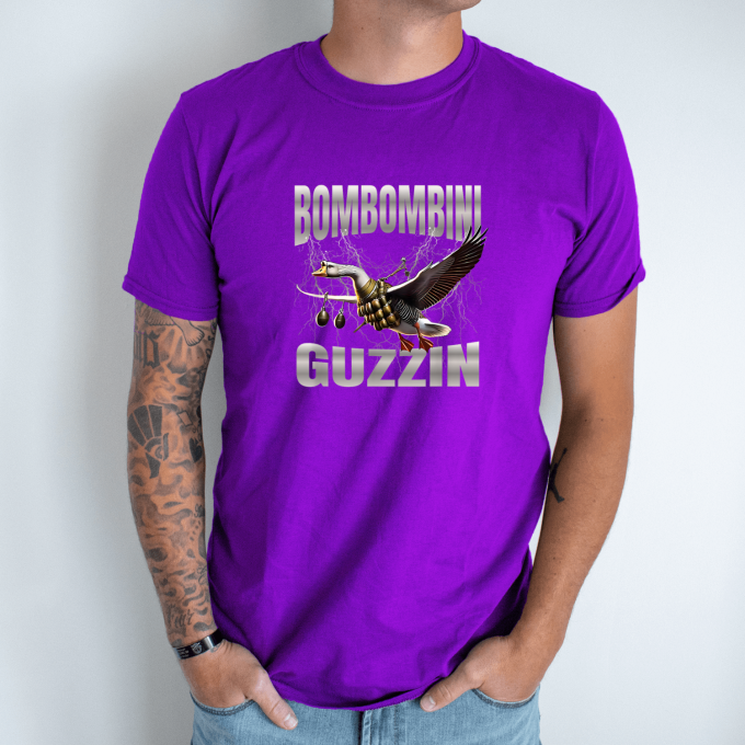 Unisex marškinėliai su spauda „Bombombini Guzzin“ - Image 5