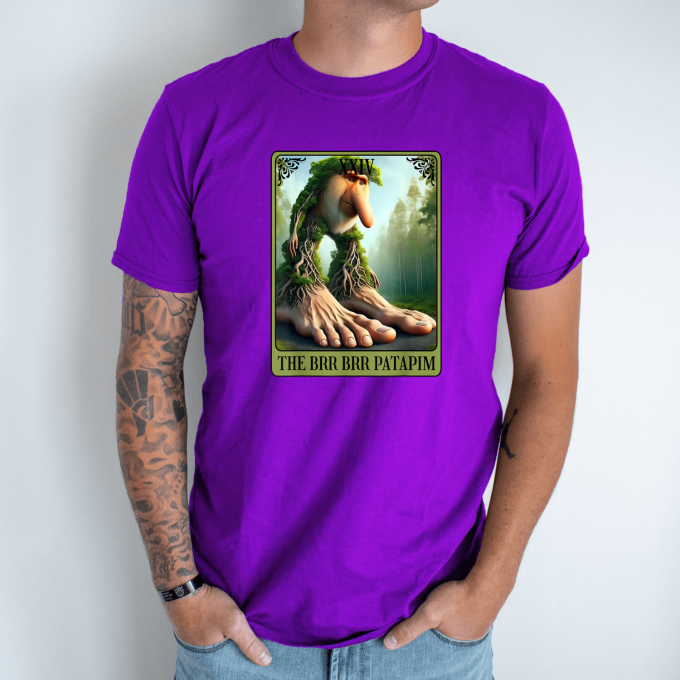 Unisex marškinėliai su spauda „Brr Brr Patapim Taro“ - Image 7