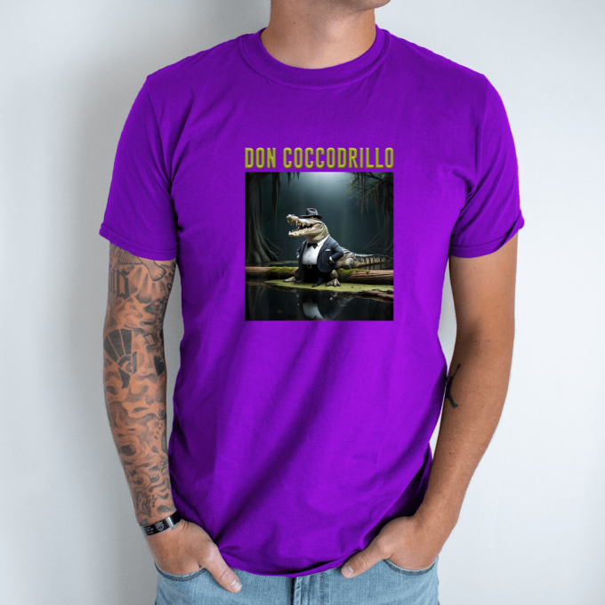 Unisex marškinėliai su spauda „Don Coccodrillo“ - Image 3