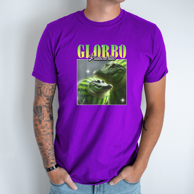 Unisex marškinėliai su spauda „Glorbo fruttodrillo Family edition“ - Image 4