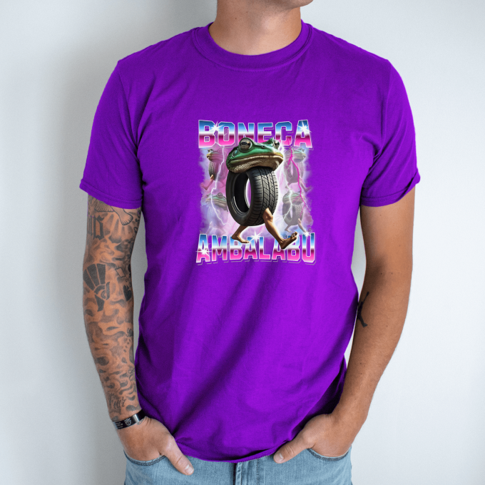 Unisex marškinėliai su spauda „Boneca Ambalabu Disko Vizija “ - Image 8