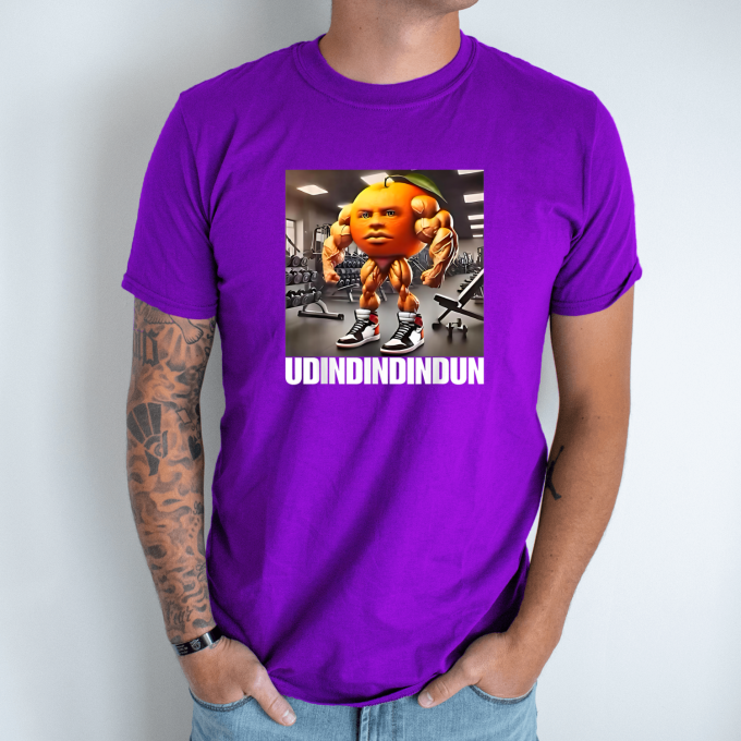Unisex marškinėliai su spauda „Udindindindun“ - Image 3
