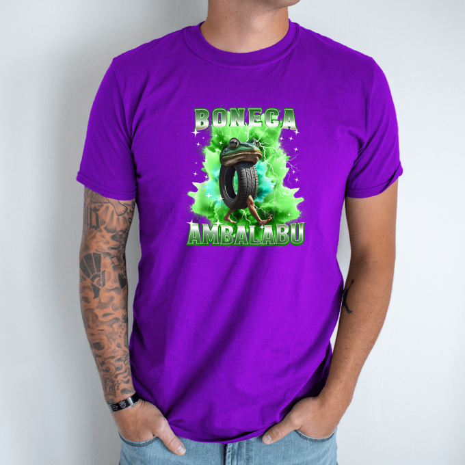 Unisex marškinėliai su spauda „Boneca Ambalabu Disko Žaibas “ - Image 6