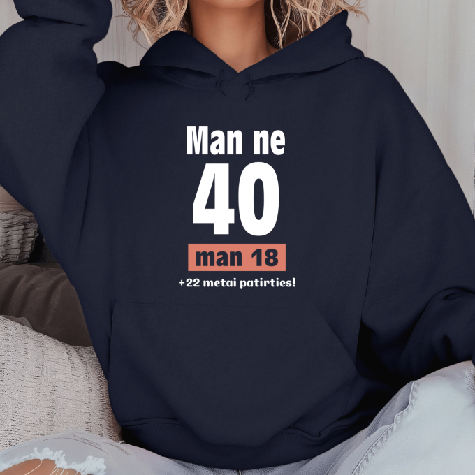 Unisex džemperis su spauda „Man ne 40“ - Image 7