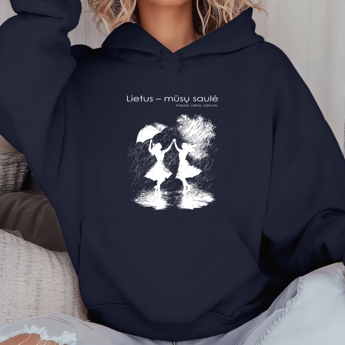 Unisex džemperis su spauda „Šokis lietuje“ - Image 3