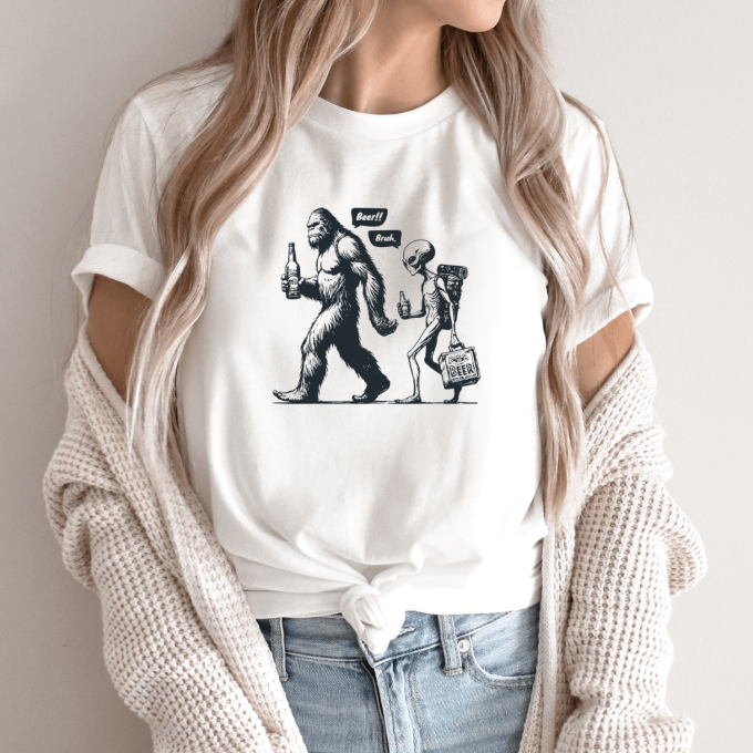Unisex marškinėliai su spauda „Bruh, laikas alui“ - Image 9