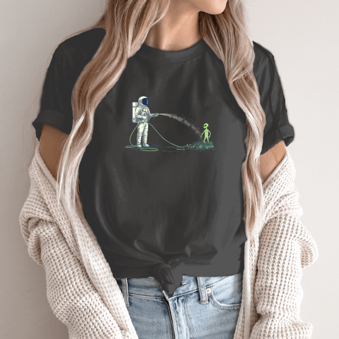Unisex marškinėliai su spauda „Marsietis auga“ - Image 14