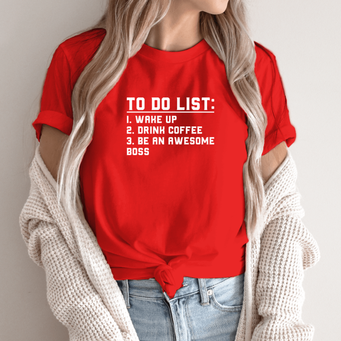 Unisex marškinėliai su spauda „To do list“ - Image 13