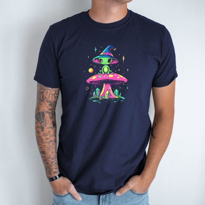 Unisex marškinėliai su spauda „Marsietis nustebęs“ - Image 8