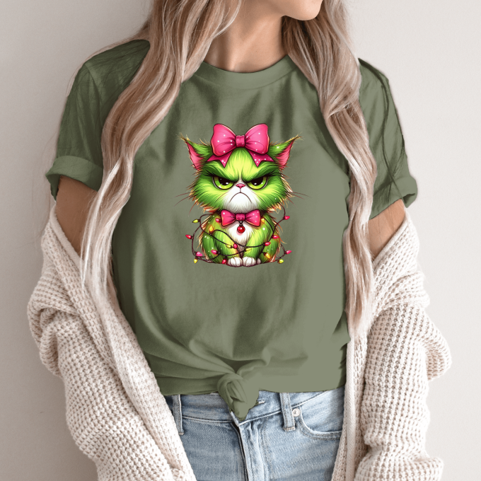 Unisex marškinėliai su spauda „Katė Grinčas“ - Image 3