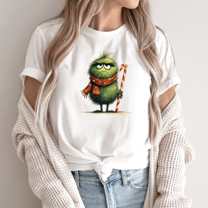 Unisex marškinėliai su spauda „Šventinis niurzga“ - Image 9