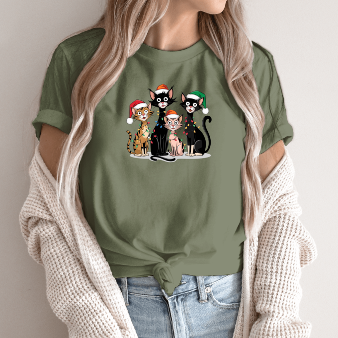 Unisex marškinėliai su spauda „Miau-miau šventės prasideda“ - Image 10