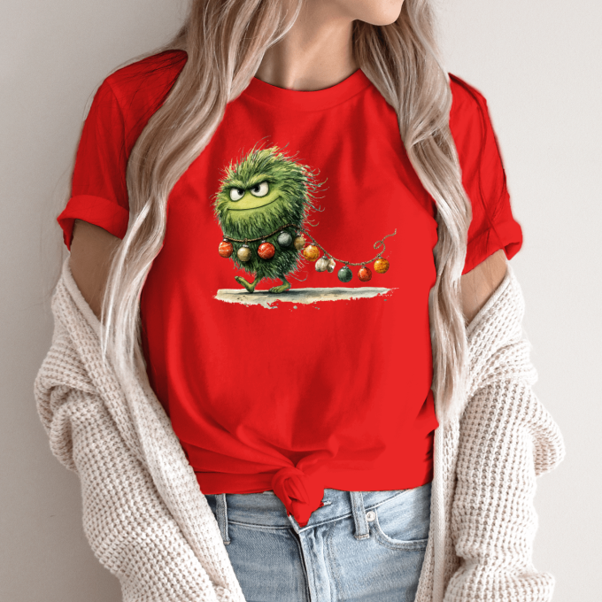 Unisex marškinėliai su spauda „Girliandų grobikas“ - Image 13