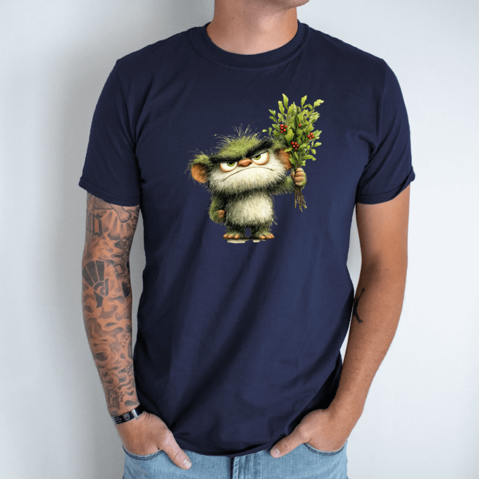 Unisex marškinėliai su spauda „Kalėdų bambeklis“ - Image 6