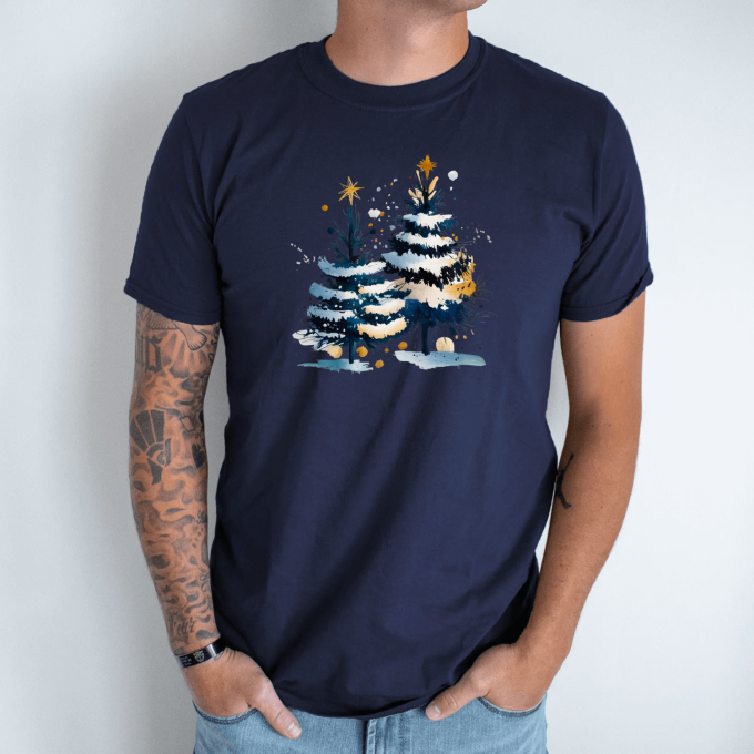 Unisex marškinėliai su spauda „Žiemos elegancija“ - Image 6