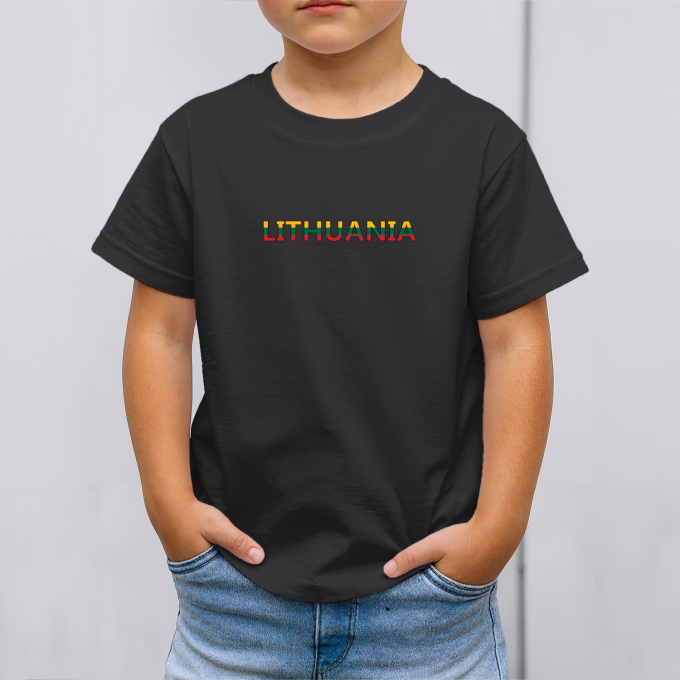 Vaikiški marškinėliai su spauda „Lithuania“ - Image 4