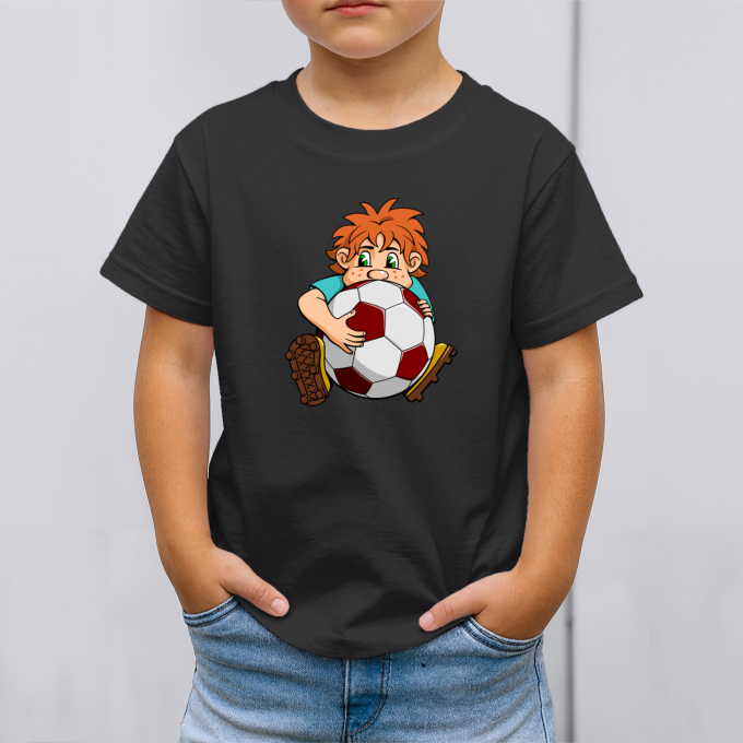 Vaikiški marškinėliai su spauda „Mažasis futbolininkas“ - Image 4