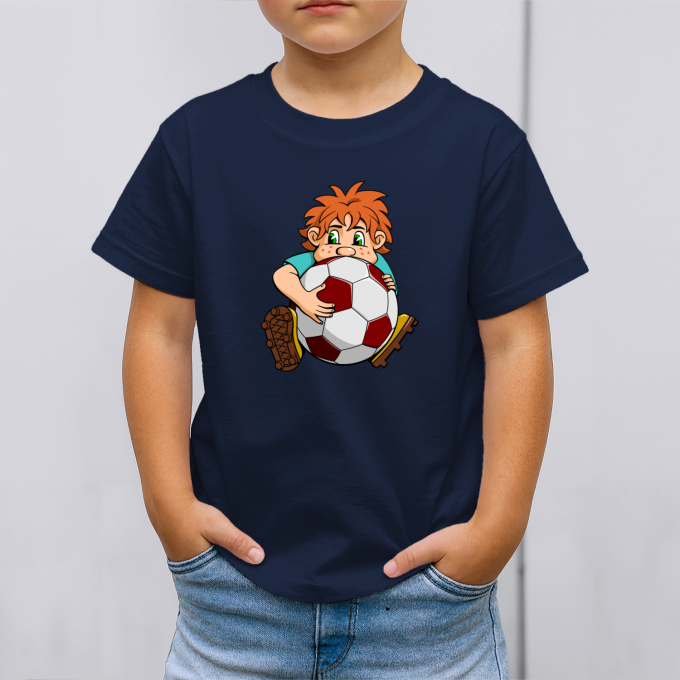 Vaikiški marškinėliai su spauda „Mažasis futbolininkas“ - Image 2