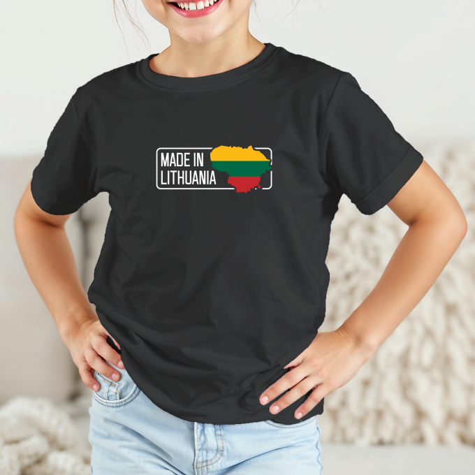 Vaikiški marškinėliai su spauda „Made in Lithuania“ - Image 6
