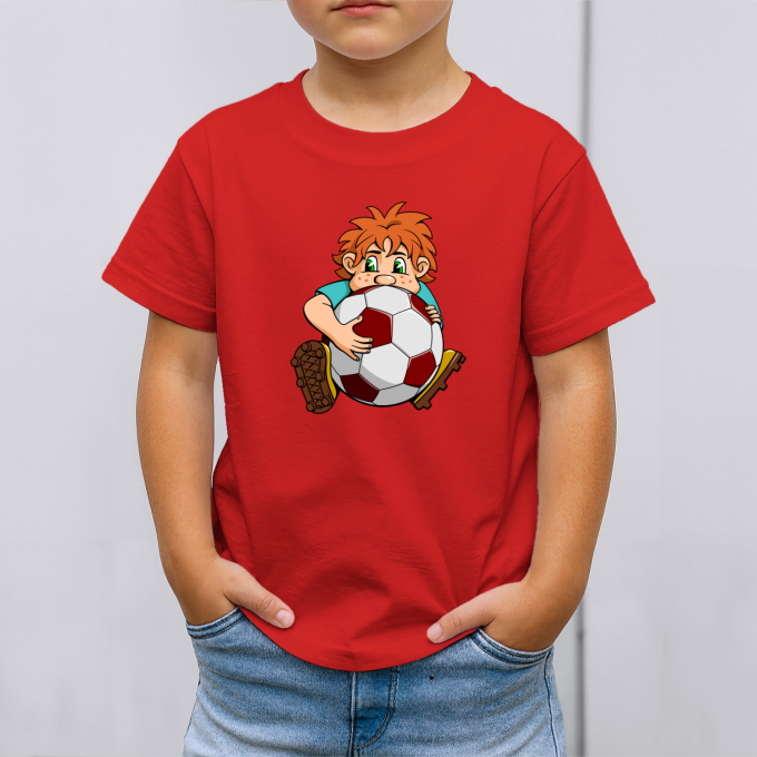 Vaikiški marškinėliai su spauda „Mažasis futbolininkas“ - Image 3