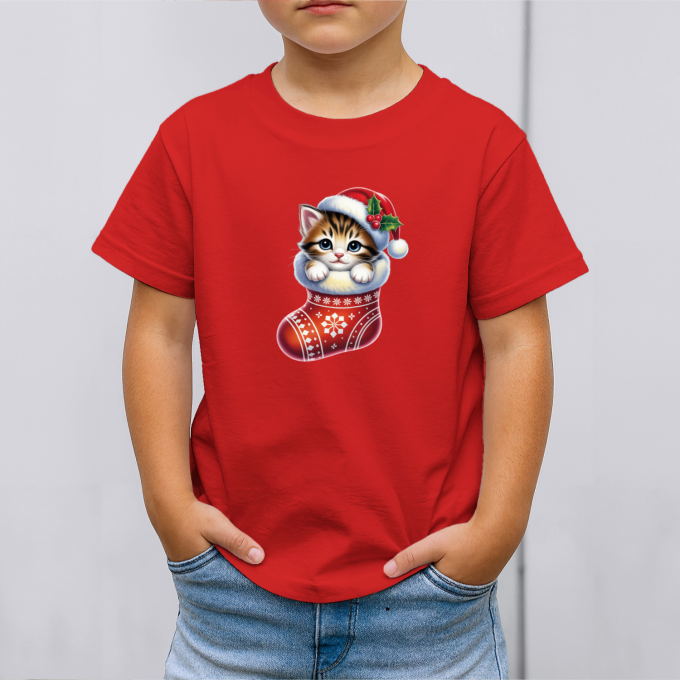 Vaikiški marškinėliai su spauda „Miau kojinėlė staigmena“ - Image 3