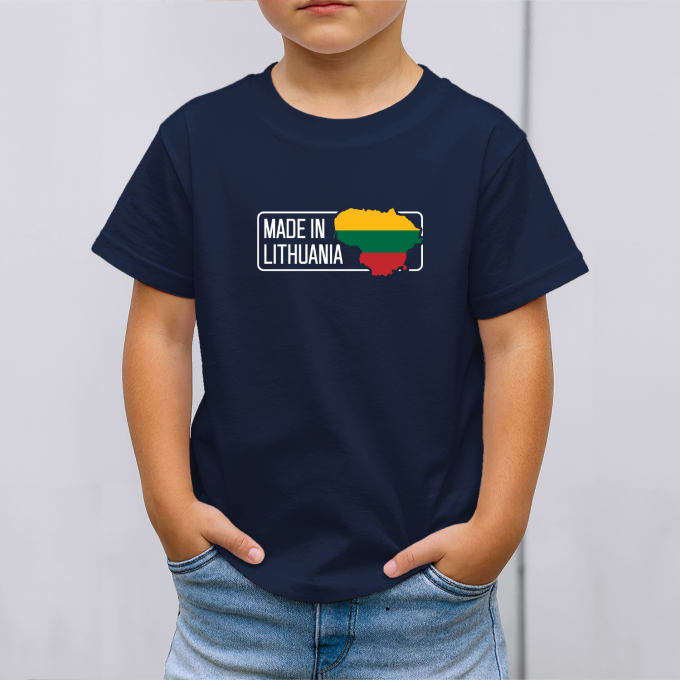 Vaikiški marškinėliai su spauda „Made in Lithuania“ - Image 4