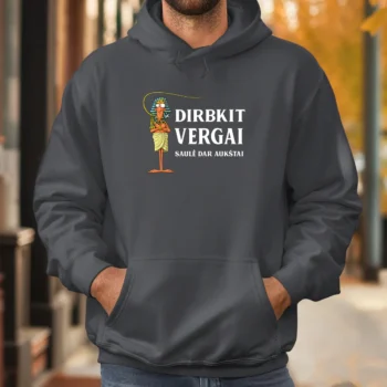 Džemperis „Dirbkit vergai