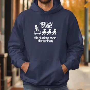 Džemperis „Nebijau darbo