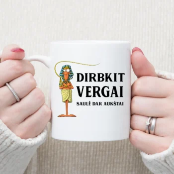 Puodelis „Dirbkit vergai