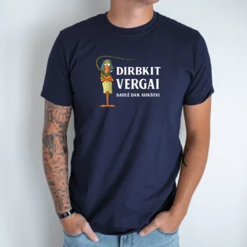 Unisex marškinėliai „Dirbkit vergai