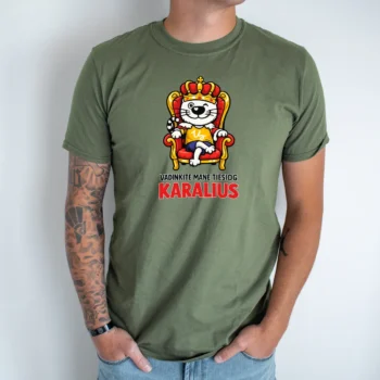 Unisex marškinėliai „Tiesio karalius