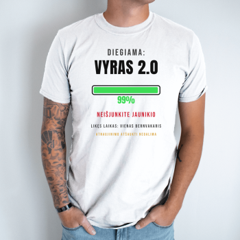 Unisex marškinėliai „Atnaujinimas diegiamas