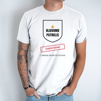 Unisex marškinėliai „Blaivumo patrulis