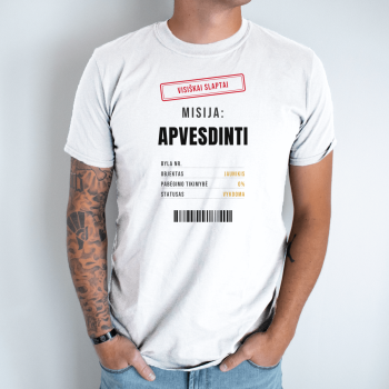 Unisex marškinėliai „Misija apvesdinti