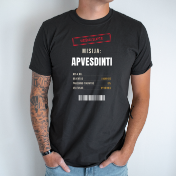 Unisex marškinėliai „Misija apvesdinti