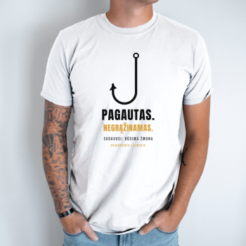 Unisex marškinėliai „Pagautas negrąžinamas