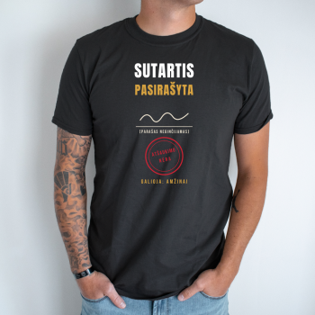 Unisex marškinėliai „Sutartis pasirašyta