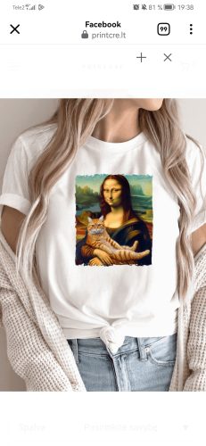 Unisex marškinėliai su spauda „Mona Liza“ photo review